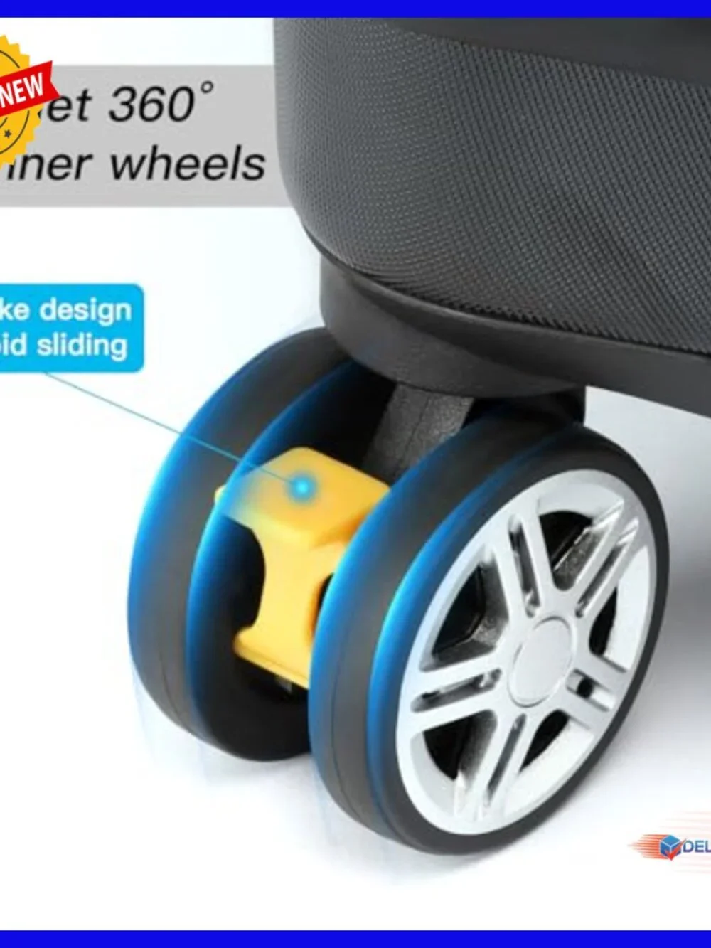 Hard Bottom Car Seat Travel Bag with Spinner Wheels for Airplanes - Picture 2 of 6